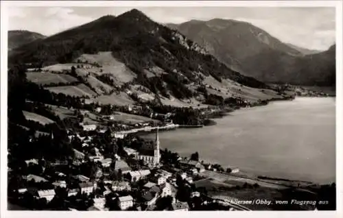 Ak Schliersee in Oberbayern, Fliegeraufnahme