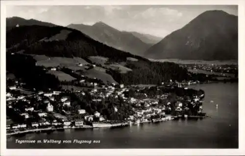 Ak Tegernsee in Oberbayern, Fliegeraufnahme, Wallberg