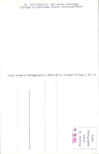 Ak Tutzing am Starnberger See Oberbayern, Fliegeraufnahme