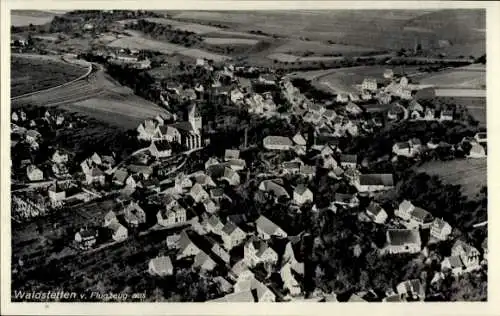 Ak Waldstetten im Ostalbkreis Württemberg, Fliegeraufnahme