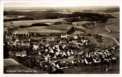 Ak Gutenzell Hürbel Oberschwaben Württemberg, Fliegeraufnahme