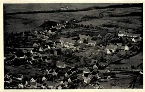 Ak Gutenzell Hürbel Oberschwaben Württemberg, Fliegeraufnahme