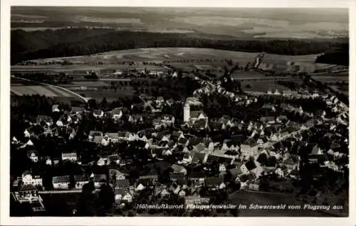 Ak Pfalzgrafenweiler im Schwarzwald Württemberg, Fliegeraufnahme