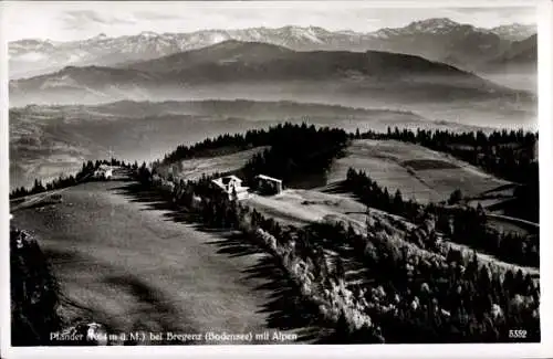 Ak Bregenz und Lochau Vorarlberg, Pfänder, Fliegeraufnahme