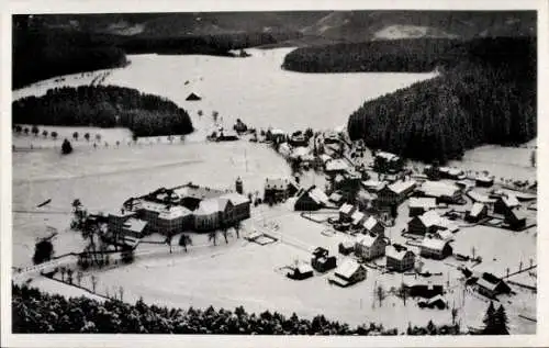 Ak Friedenweiler im Schwarzwald, Fliegeraufnahme, Winter