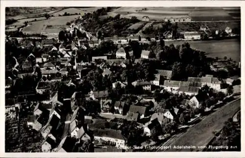 Ak Adelsheim in Baden, Fliegeraufnahme