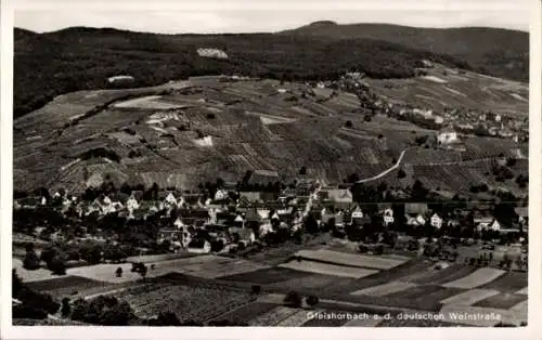 Ak Gleiszellen Gleishorbach in der Pfalz, Fliegeraufnahme