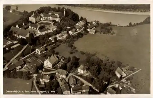 Ak Jettenbach am Inn Oberbayern, Fliegeraufnahme