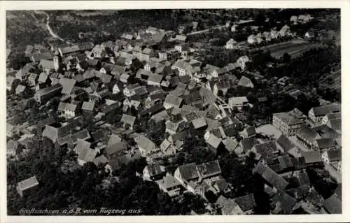 Ak  Großsachsen Hirschberg an der Bergstraße, Fliegeraufnahme