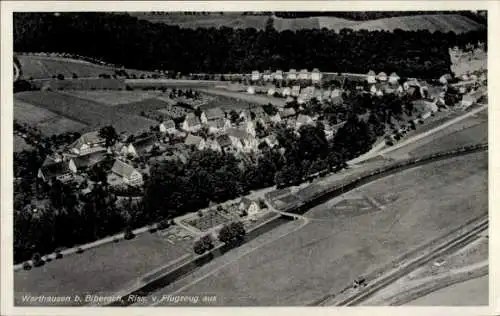 Ak Warthausen in Baden Württemberg, Fliegeraufnahme