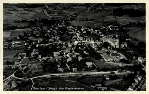 Ak Ebersberg in Oberbayern, Fliegeraufnahme