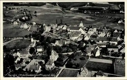 Ak Pleinfeld in Mittelfranken, Fliegeraufnahme