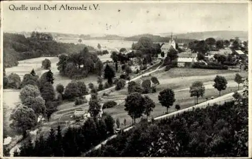 Ak Altensalz Neuensalz Vogtland, Ortsansicht, Quelle