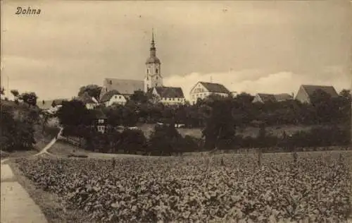 Ak Dohna in Sachsen, Teilansicht