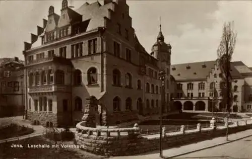 Ak Jena in Thüringen, Lesehalle mit Volkshaus