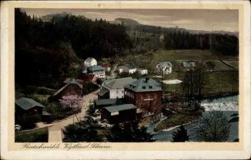 Ak Rentzschmühle Pöhl im Vogtland, Gesamtansicht