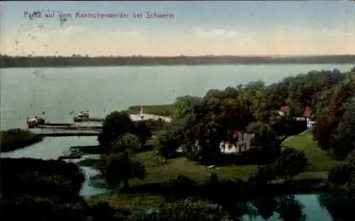 Ak Schwerin in Mecklenburg, Insel Kaninchenwerder