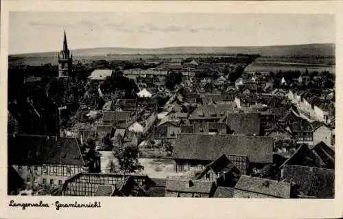 Ak Bad Langensalza in Thüringen, Blick über die Dächer der Stadt