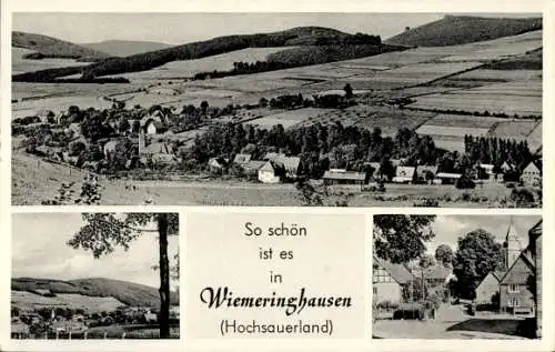 Ak Wiemeringhausen Olsberg im Sauerland, Panorama, Teilansichten