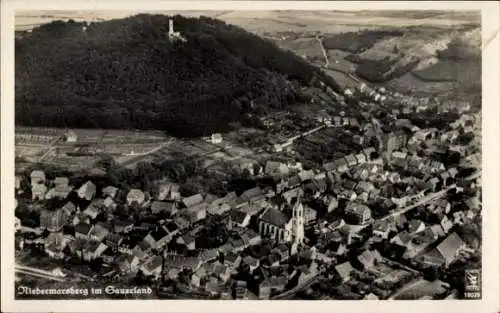 Ak Niedermarsberg Marsberg im Sauerland, Fliegeraufnahme