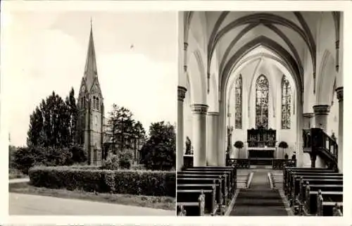 Ak Boisheim Viersen, Pfarrkirche, Innenansicht