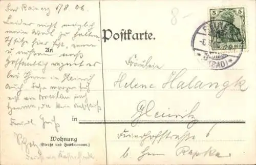 Ak Duszniki Zdrój Bad Reinerz Schlesien, Badehaus, Palmenhaus