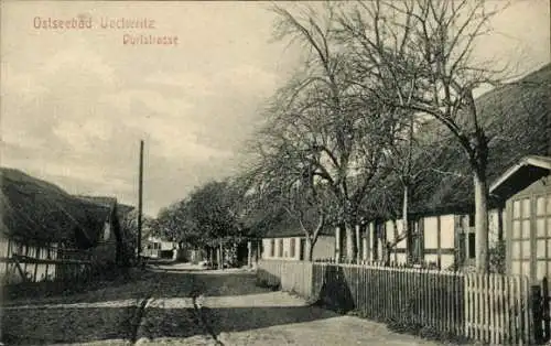 Ak Ostseebad Ueckeritz Ückeritz auf Usedom, Dorfstraße