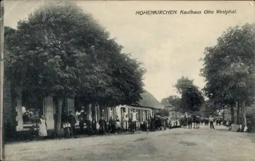 Ak Hohenkirchen in Mecklenburg, Straßenpartie, Kaufhaus Otto Westphal