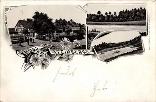 Litho Steinberge Neuruppin in Brandenburg, Gasthaus, See