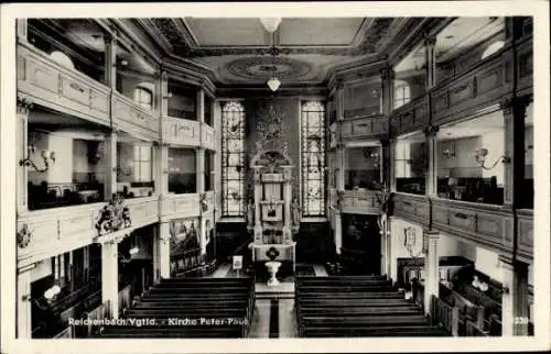 Ak Reichenbach im Vogtland, Kirche Peter Paul