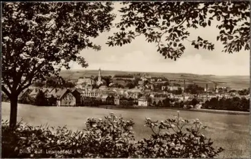 Ak Lengenfeld im Vogtland, Blick über das Kornfeld auf die Stadt