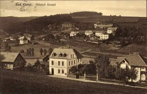 Ak Kessel Bad Elster im Vogtland, Teilansicht vom Ort