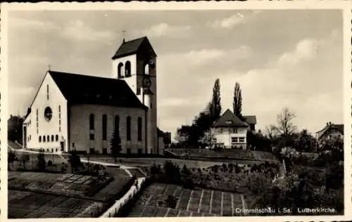 Ak Crimmitschau in Sachsen, Ansicht der Lutherkirche