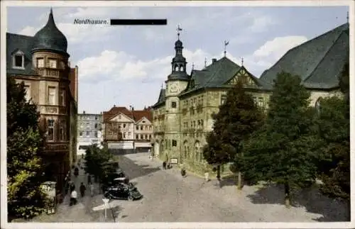 Ak Nordhausen an der Zorge Thüringen, Rathaus, Seitenansicht