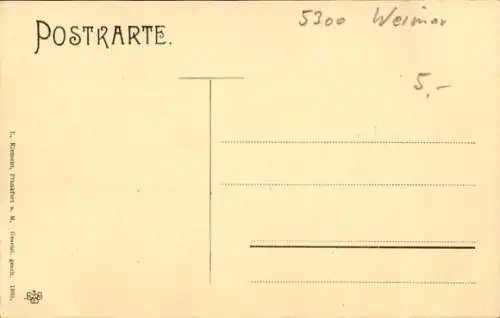 Ak Weimar in Thüringen, Schriftsteller Friedrich von Schiller, Sterbehaus, Marbach Geburtshaus