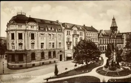 Ak Gera in Thüringen, Schlossstraße, Post