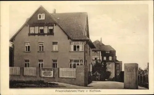 Ak Friedrichsbrunn Thale im Harz, Kurhaus