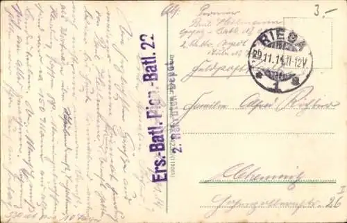 Ak Riesa an der Elbe Sachsen, Stadtpark, Freitreppe