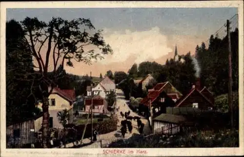 Ak Schierke Wernigerode am Harz, Ortschaft