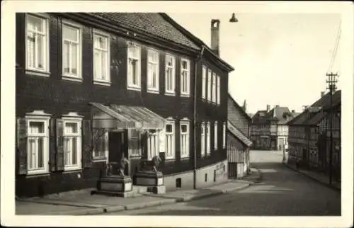 Foto Ak Benneckenstein Oberharz am Brocken, Straßenpartie im Ort