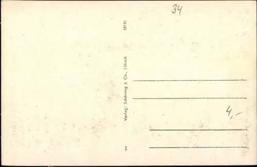 Ak Zerbst in Anhalt, Straßenpartie im Ort, Turm