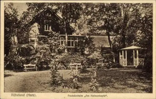 Ak Rübeland Harz, Fremdenheim am Hahnenkopfe