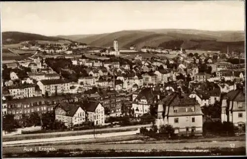 Ak Aue im Erzgebirge Sachsen, Totale