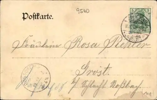 Passepartout Ak Planitz Zwickau in Sachsen, Römerplatz, Moritzkirche