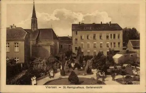 Ak Viersen in Nordrhein Westfalen, St. Remigiushaus, Gartenansicht