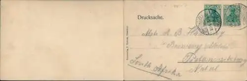 Klapp Ak Düsseldorf am Rhein, Industrie- u. Gewerbeausstellung 1902, Blick von der Rheinbrücke