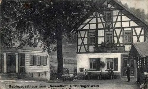 Ak Floh Seligenthal in Thüringen, Gebirgsgasthaus zum Nesselhof