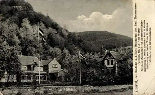 Ak Herdecke an der Ruhr, Zillertal, Restaurant von Emil Zimmermann