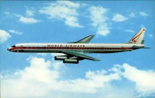 Ak Douglac DC-8 Super Stretch Intercontinental Jetliner, World Airways