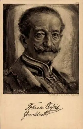 Künstler Ak Bauer, Karl, Generaloberst Moritz von Bissing, Portrait